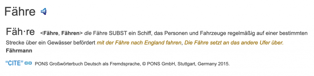 entry from freedictionary